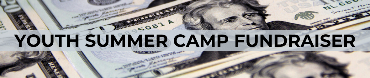 Youth camp fundraiser banner