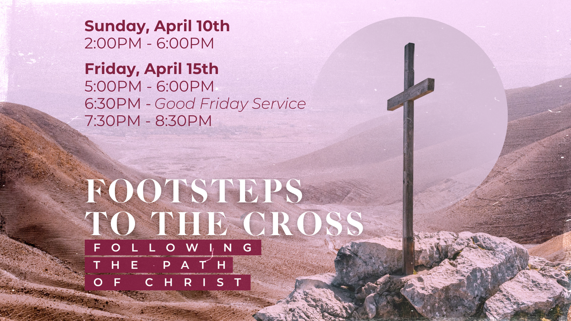 FOOTSTEPS TO THE CROSS Slide