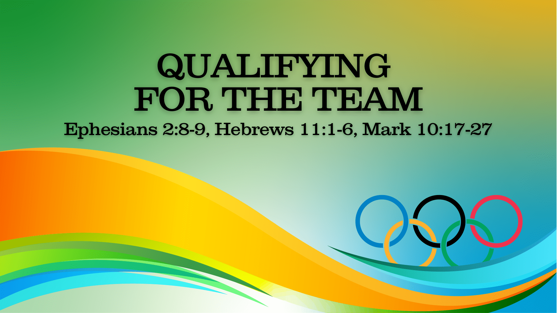 Go For The Gold: Qualifying For The Team