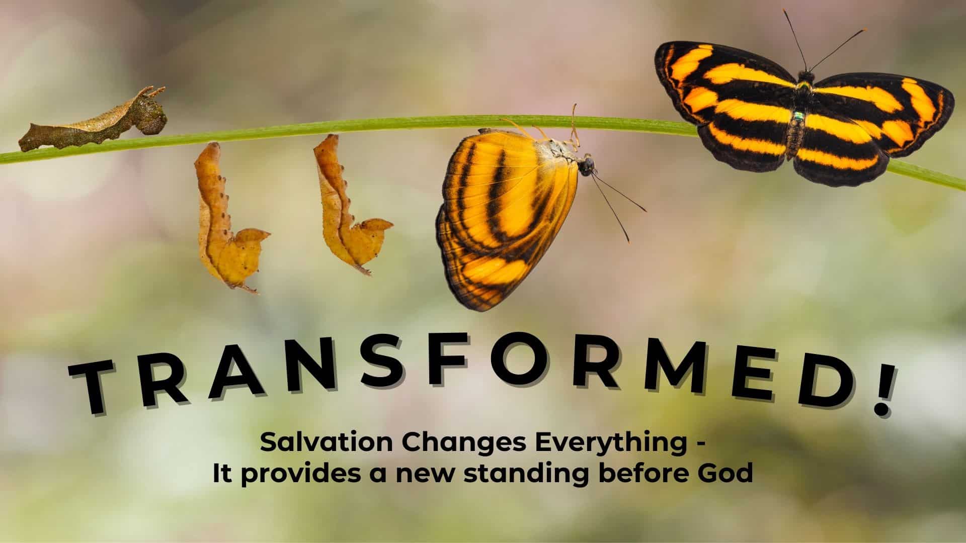 Transformed! Salvation provides a new standing before God