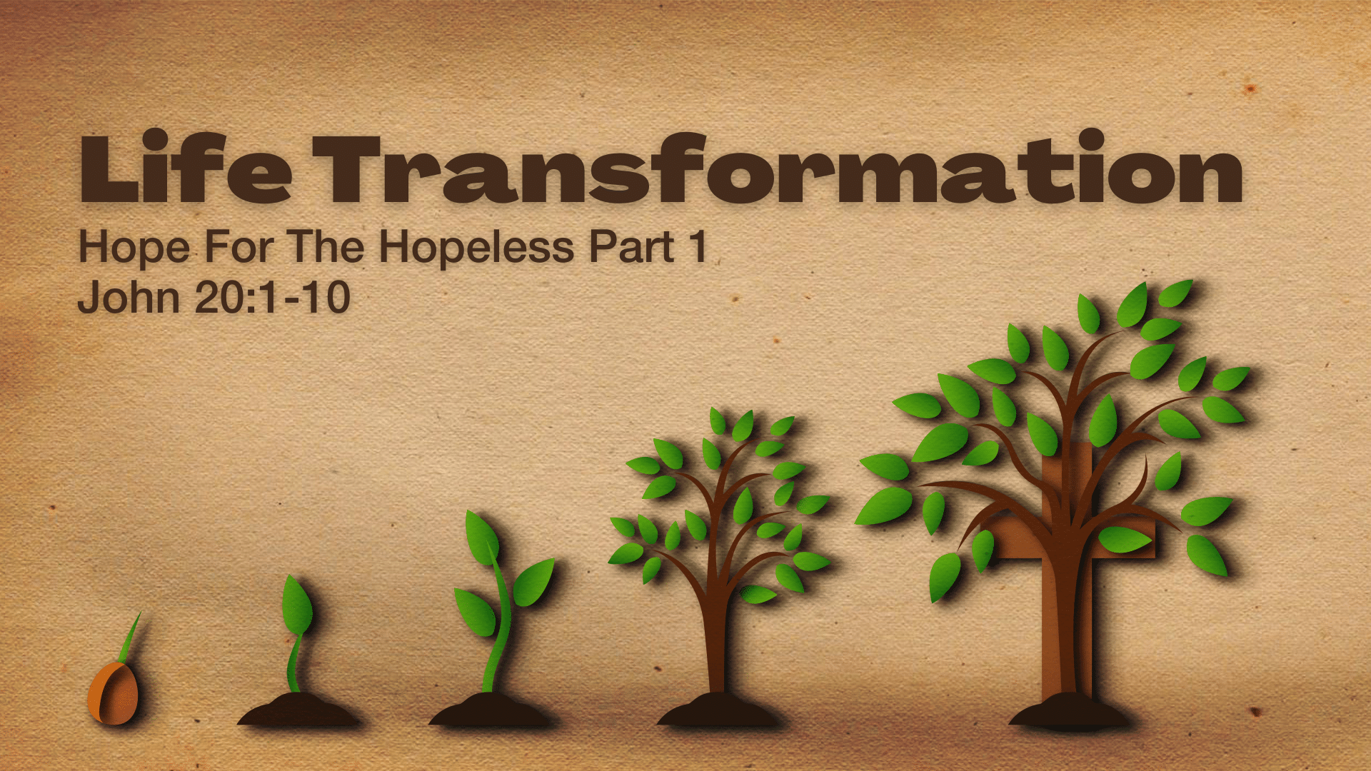Life Transformation: Hope For The Hopeless Part 1