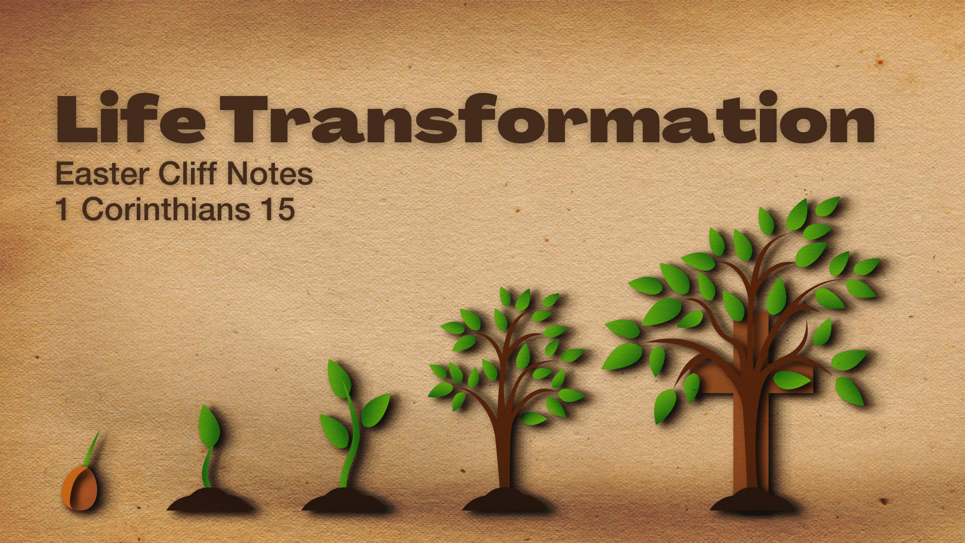 Life Transformation: Easter Cliff Notes