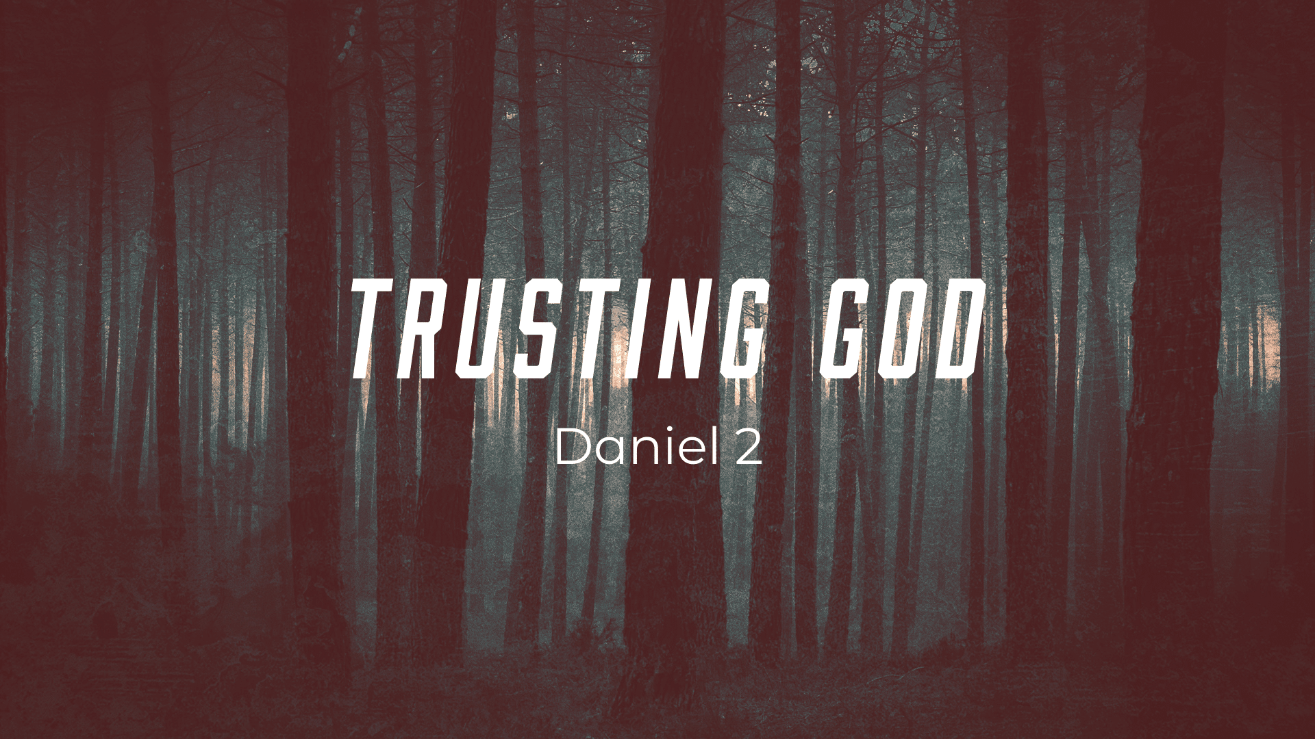 Trusting God…